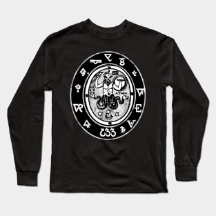 Esoteric shirt - Abraxas Gnostic God symbol Occult Alchemy Gnosticism mythology Long Sleeve T-Shirt